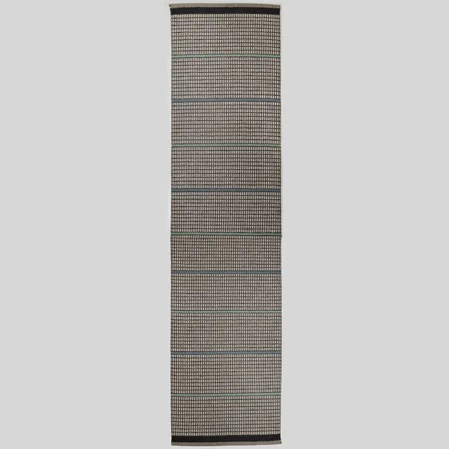 GUNILLA LAGERHEM ULLBERG. Gallerimatta, "Häggå", Kasthall. Mått ca 330 x 88 cm.
