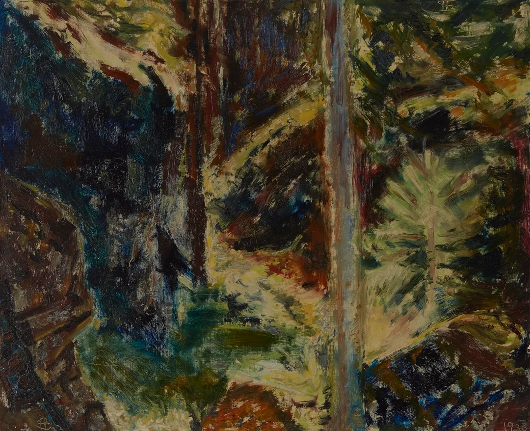 Sørensen, Henrik — "Trollura i Jarskogen" 1933 — Kunst/Maleri — Blomqvist