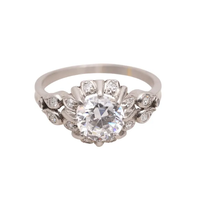 Gemstones ring, mid 20th Century.