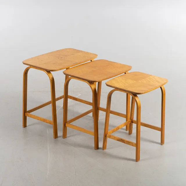 AXEL LARSSON. Satsbord, 3 delar, Bodafors, 1930-tal.
