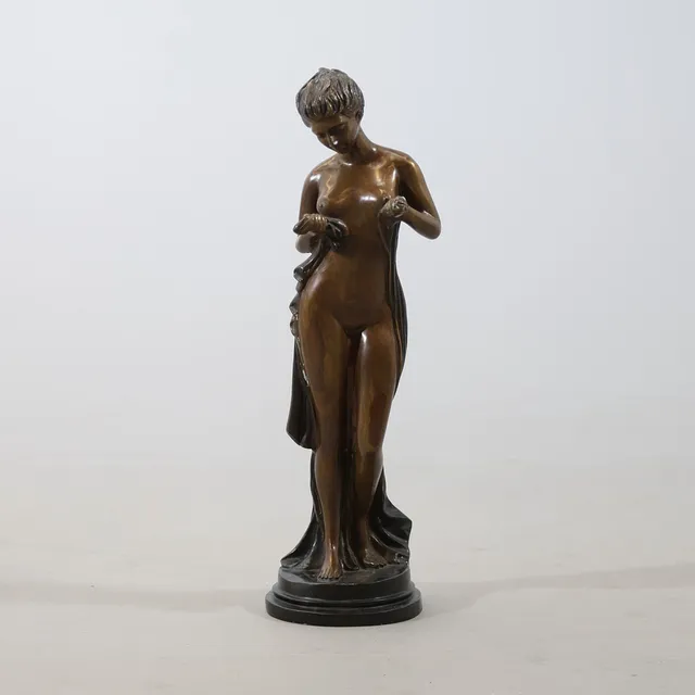 OKÄND KONSTNÄR. skulptur, patinerad metall, 1900-tal.