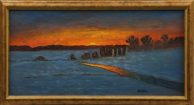 NILS EKSTRÖM. OLJA på duk, signerad, 1900-tal.