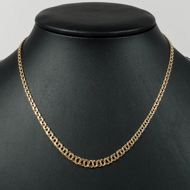 COLLIER Bismarck, 18k guld, doserat.