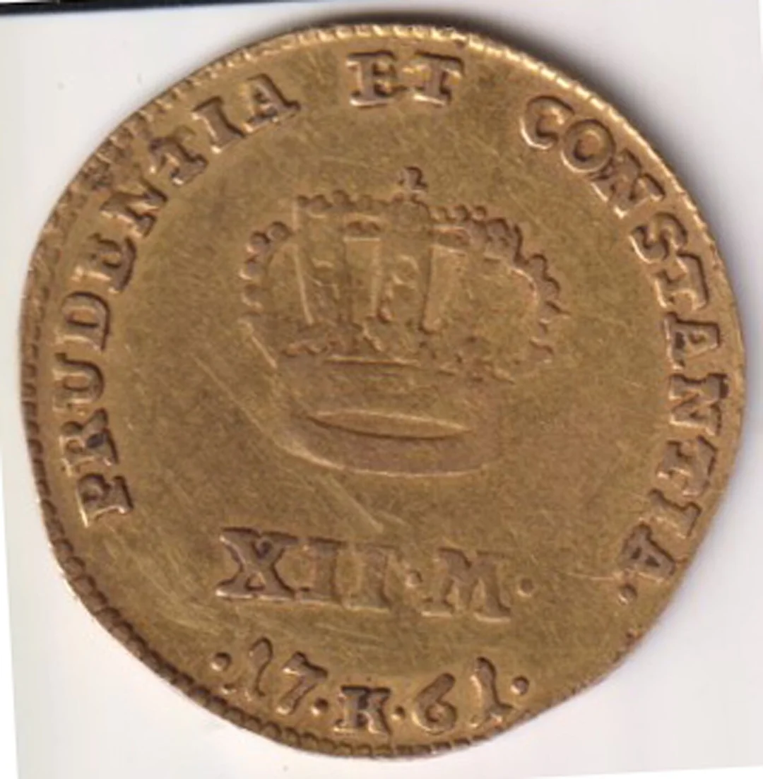 Danmark. 1 Kurant gulddukat XII M, Frederik V 1761. — Hobby and collectibles/Coins, notes and bars — Lauritz