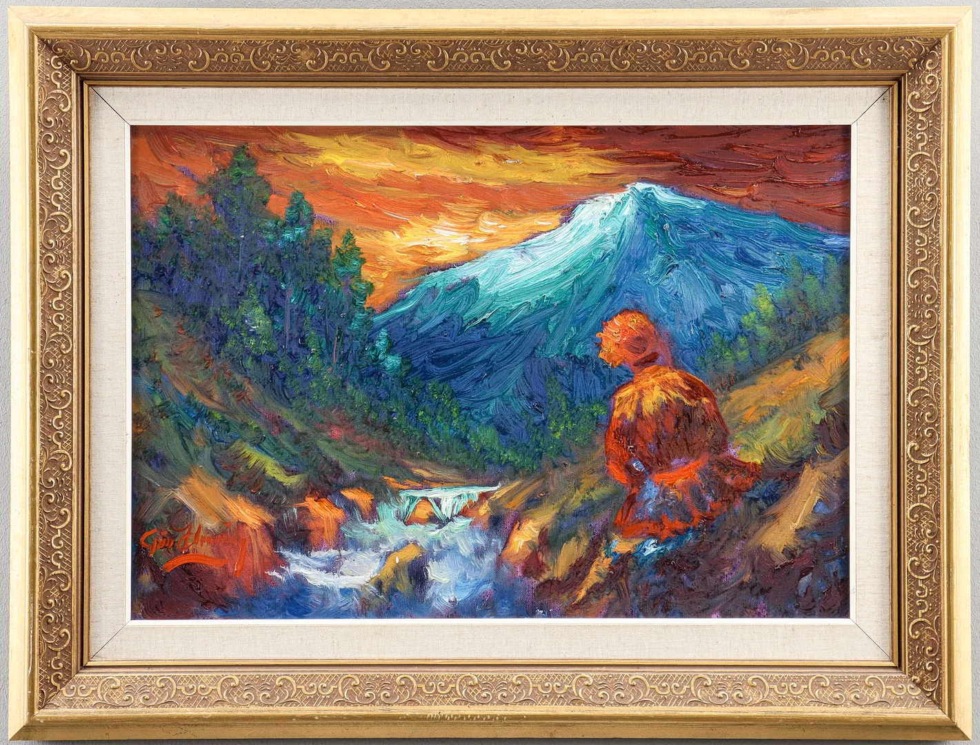 GÖSTA HENNING. Olja på duk, signerad. — Paintings — Karlstad Hammarö Auktionsverk