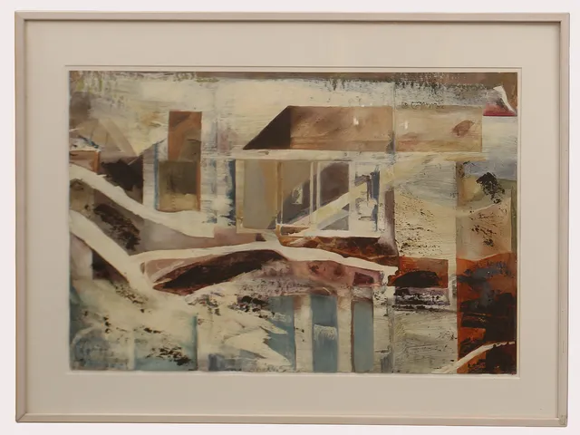 MARTIN STENBERG. Gouache, komposition, signerad, daterad 1989.