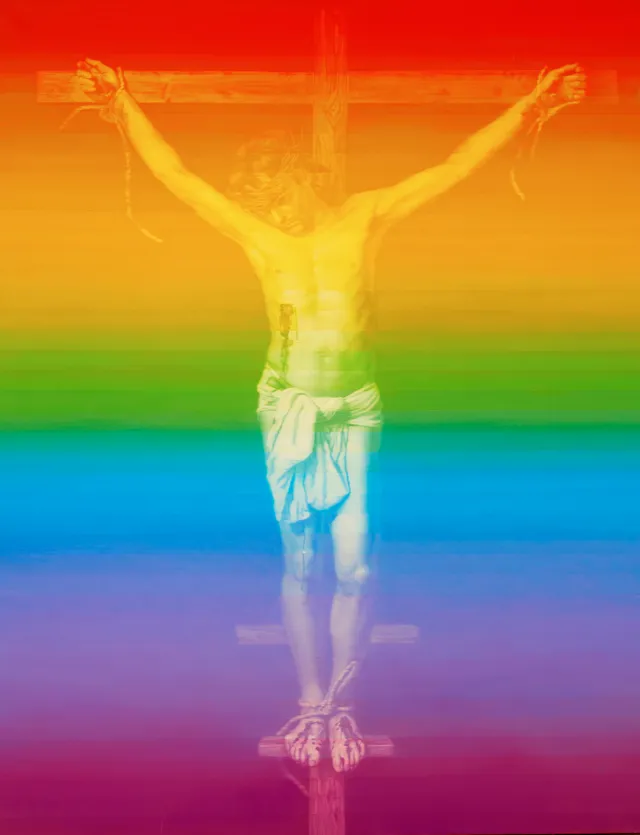 Bjertnæs, Sverre — "Rainbow Crucifixion" 2003