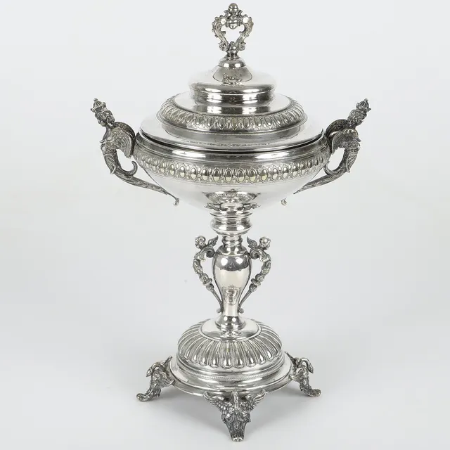 SOCKERSKÅL, nysilver, GAB, 1900-tal.
