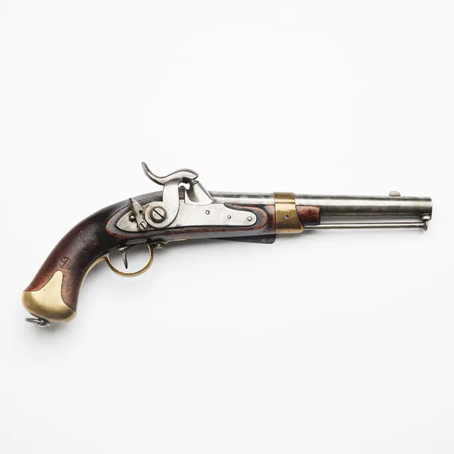 SLAGLÅSPISTOL, svensk, m/1845 för flottan.