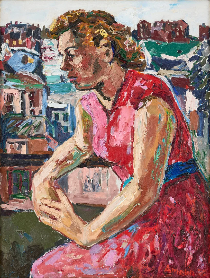 ALBIN AMELIN. "Den franska flickan". — Paintings — Stockholms Auktionsverk Fine Art