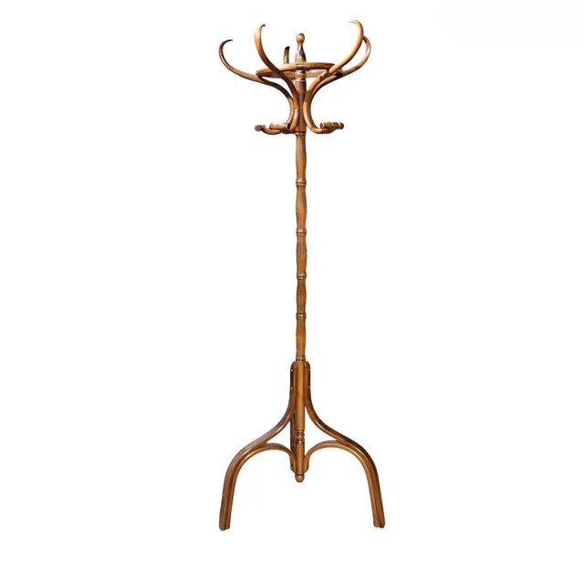 Perchero estilo Thonet en madera.