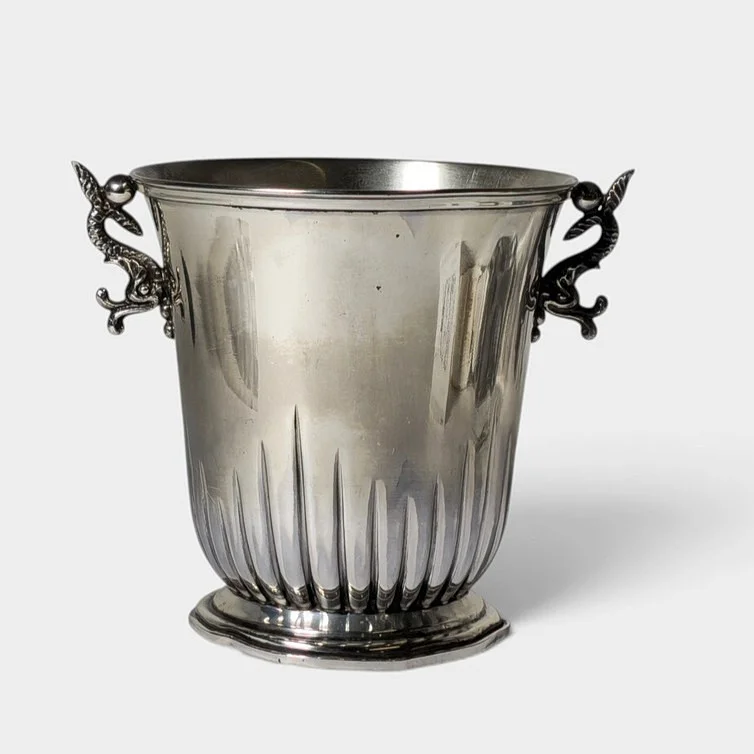 Cubitera en plata punzonada 916. Principios siglo XX. — Silver — Barcelona Auctions