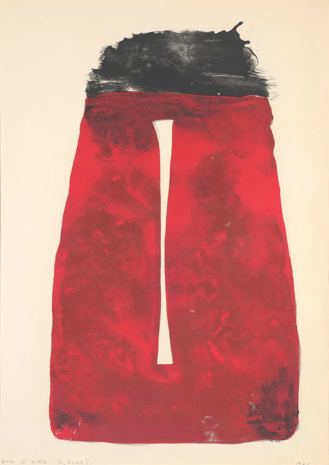 Sugaï, Kumi — Le rouge, 1961 — Kunst/Grafikk — Blomqvist