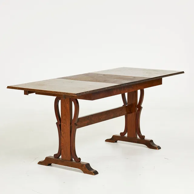 BORD, mörkbonad björk, art déco, 1900-talets början.