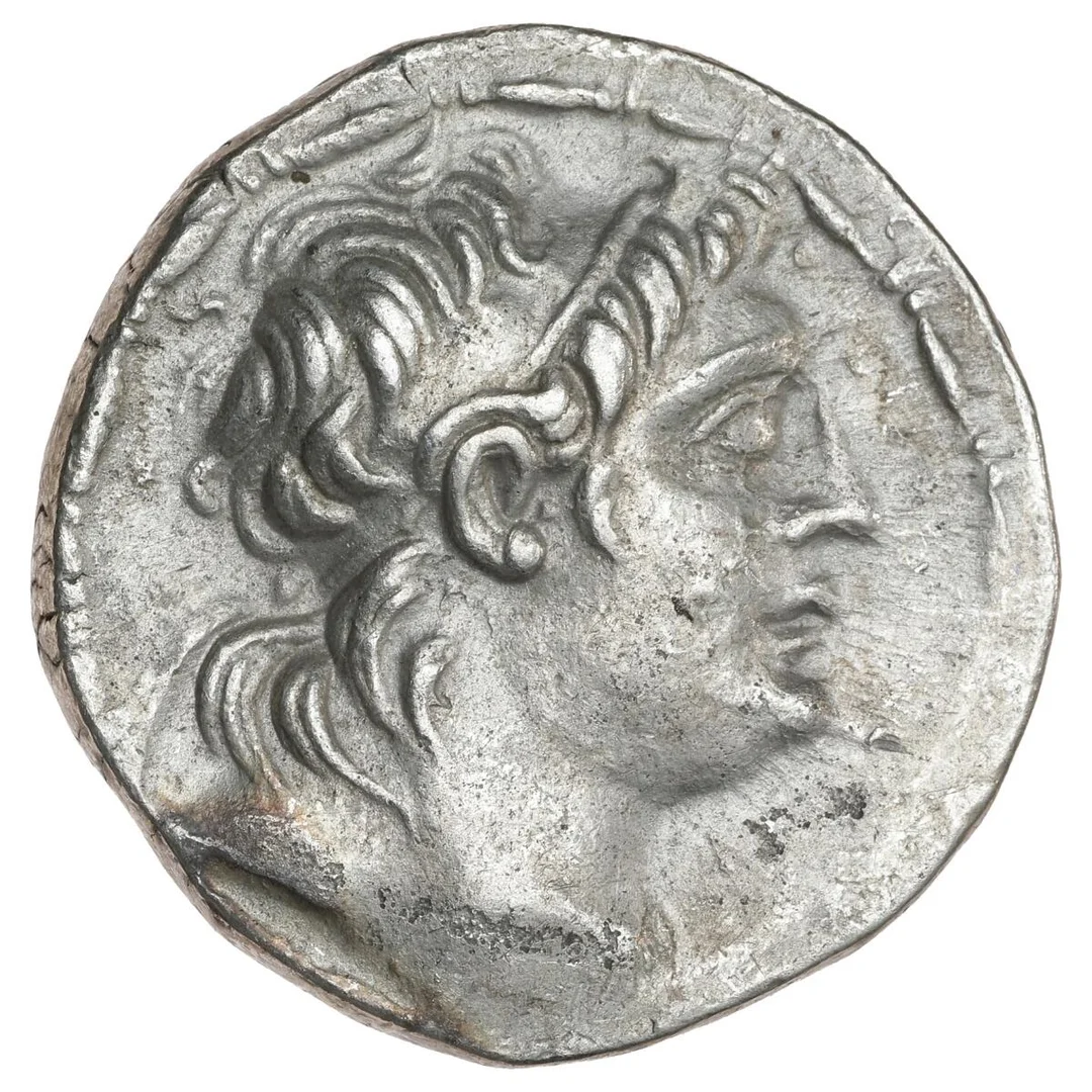 Seleucid Empire, Antiochos VII Euergetes, AR Tetradrachm, Antioch on the Orontes, 138–129 BC, SC 2061.4c; HGC 9, 1075, 16.13 g — Coins, Medals & Banknotes/Ancient coins/Greece — Bruun Rasmussen