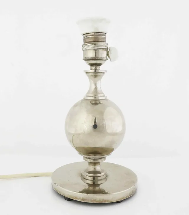 BORDSLAMPA, Tenn, Art Déco, 1920/30-tal.