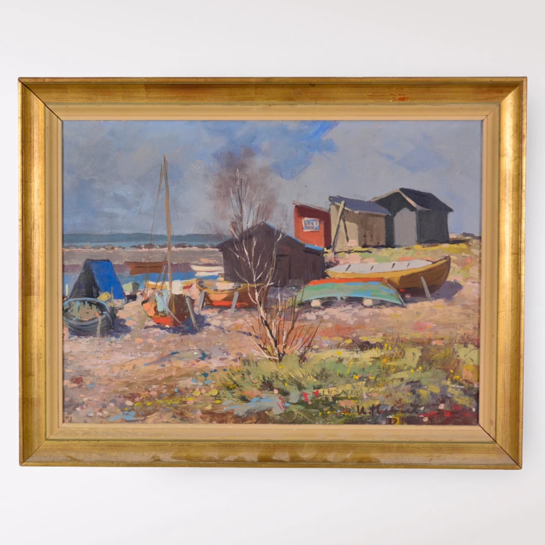 UNO HUBERT KARLSSON. Olja på duk. — Paintings — Halmstads Auktionskammare