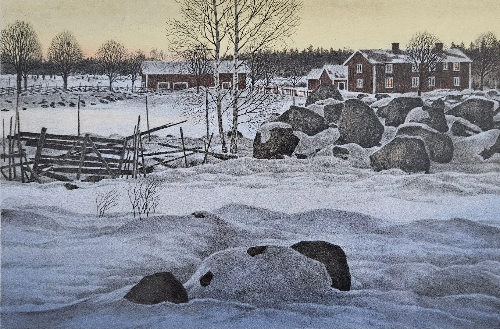 REINHOLD LJUNGGREN. Färglitografi, signerad. — Engravings & Prints — Auktionshuset Thörner & Ek