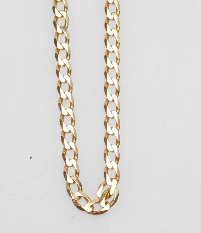 HALSKEDJA MANGLAD PANSAR, 18k guld, vikt ca 17 gr.