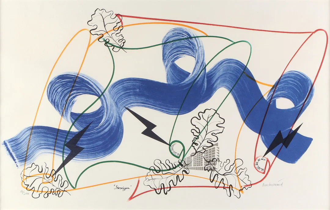 CARL FREDRIK REUTERSWÄRD. Litografi, 16/300. "Storviggen". Signerad. — Engravings & Prints — Skånes Auktionsverk