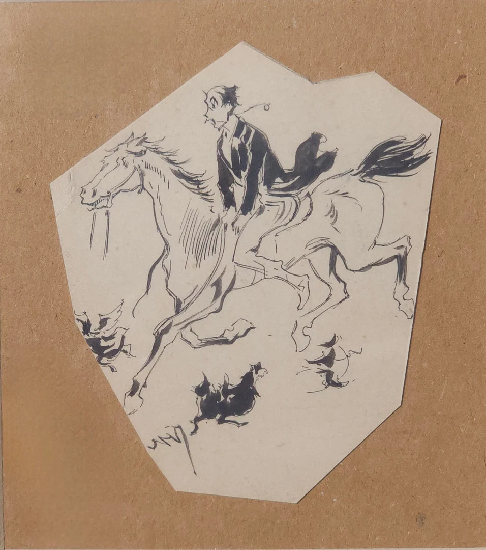 NICANOR VAZQUEZ (1861-1930) TINTA SOBRE PAPEL "DESBOCAT". — Drawings — Barcelona Auctions