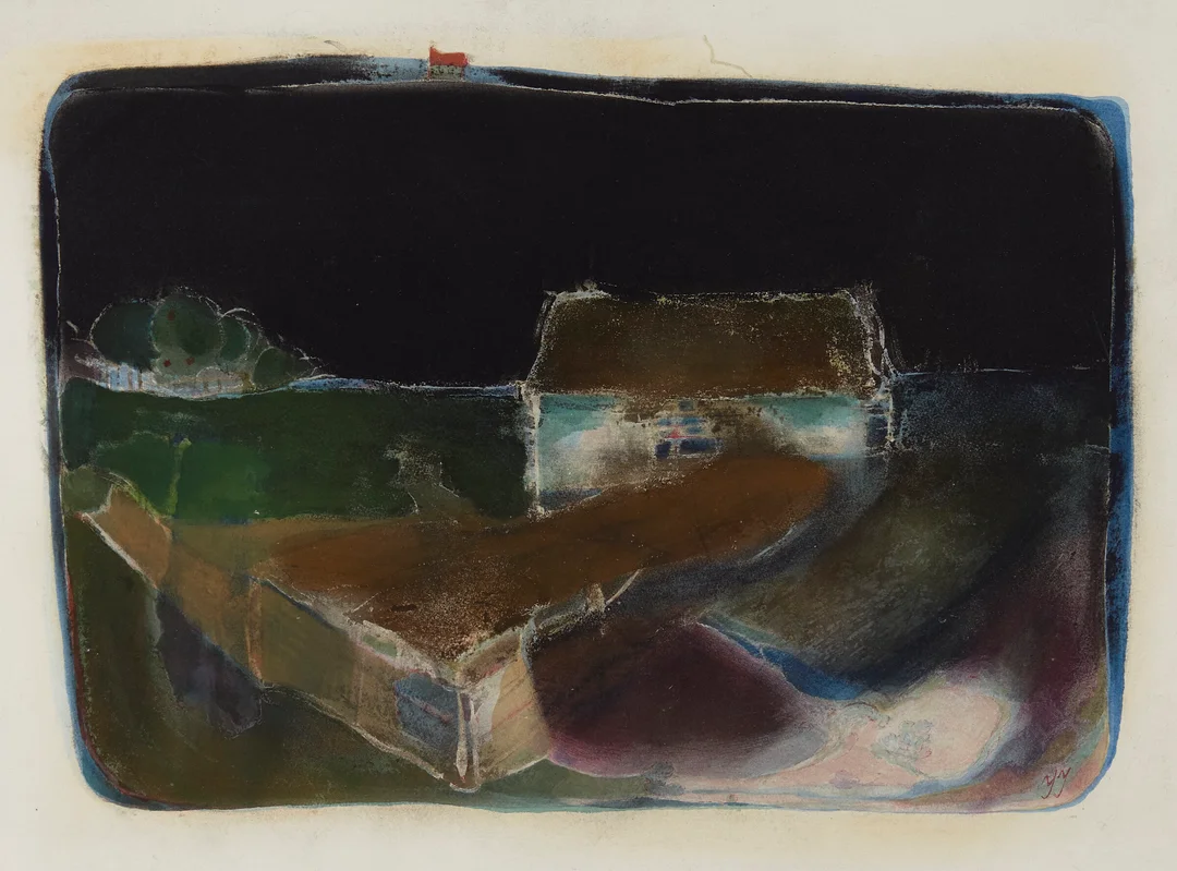 Johannessen, Jens — Hus i landskap — Kunst/Øvrig billedkunst — Blomqvist