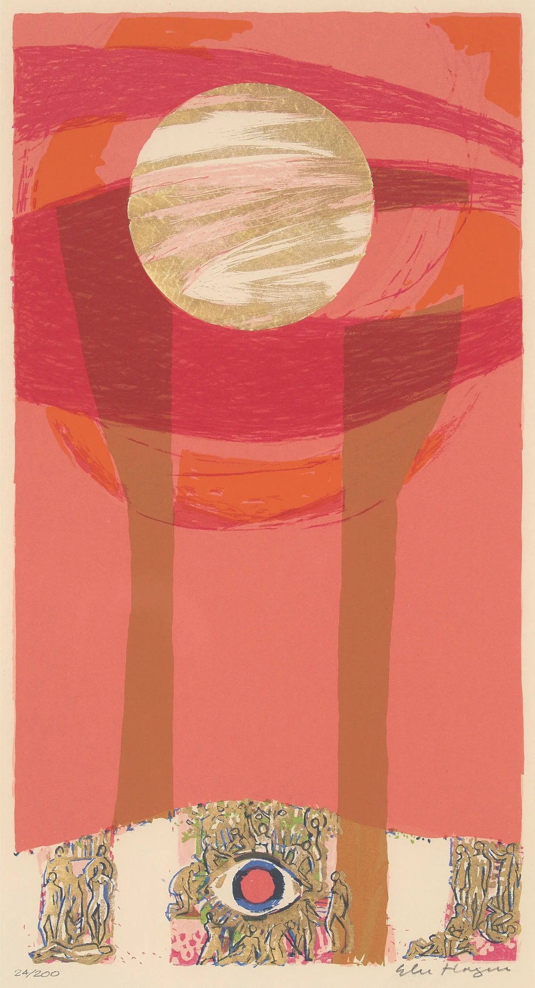 Hagen, Else — "Stopp" 1981 — Kunst/Grafikk — Blomqvist