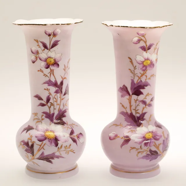 VASER, ett par, flussglas, tidigt 1900-tal.