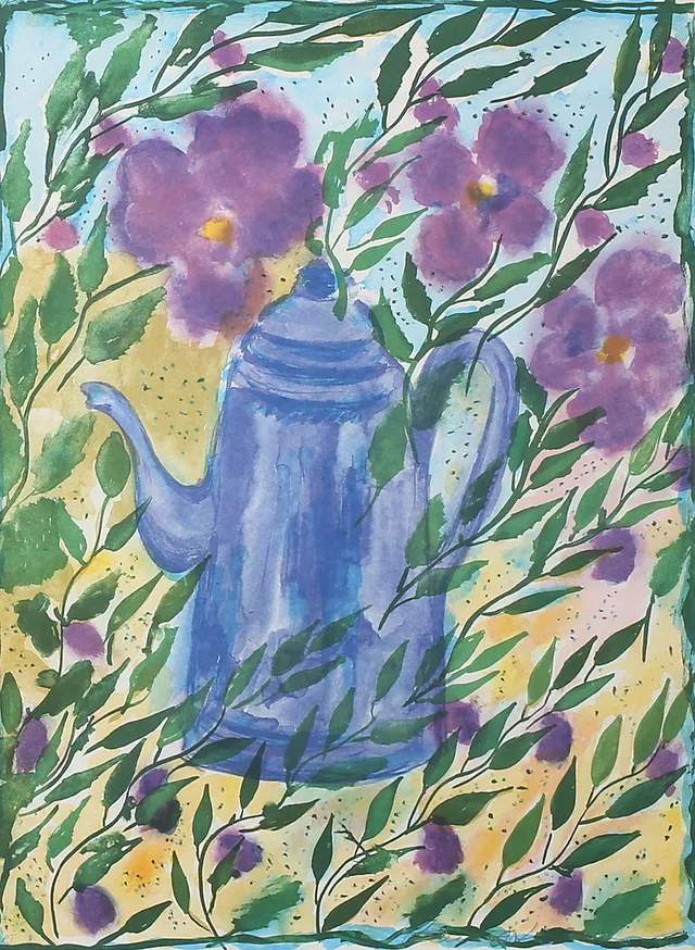 LENA LINDERHOLM. Färglitografi, signerad, PT.