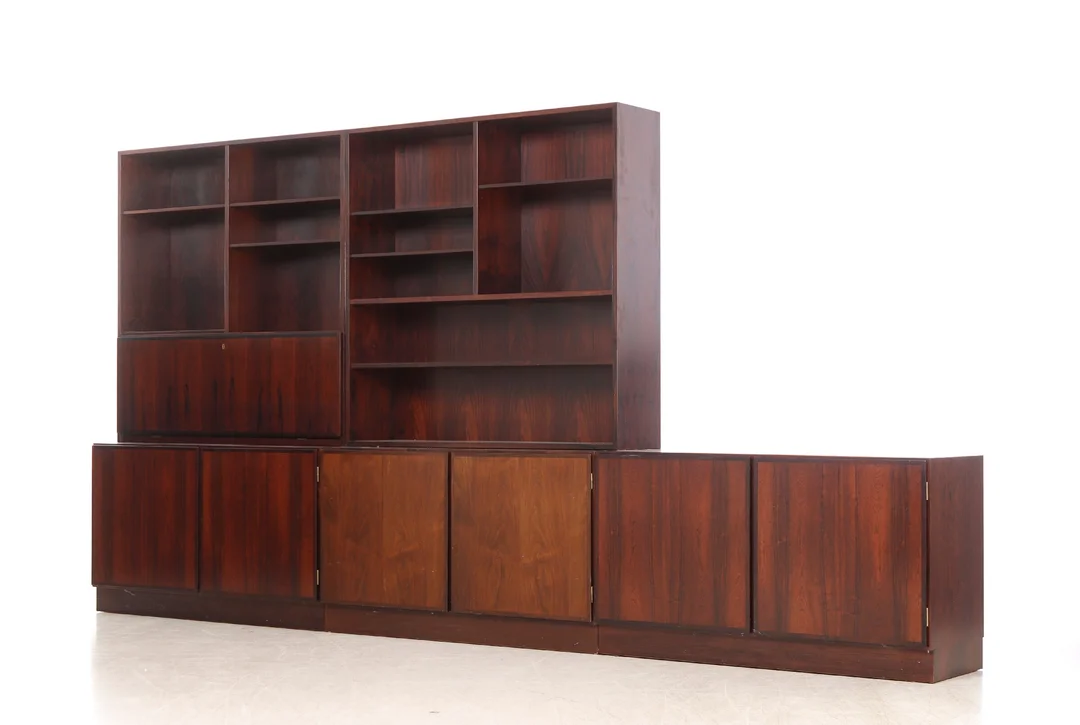 Omann Jun. Shelving system made of rosewood (5) — Furniture/Cabinets, chests of drawers — Lauritz