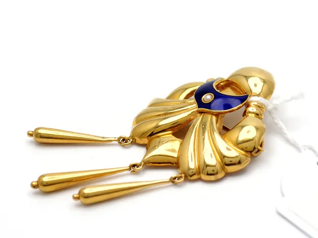 Brosch 18K 6,2g med pärla