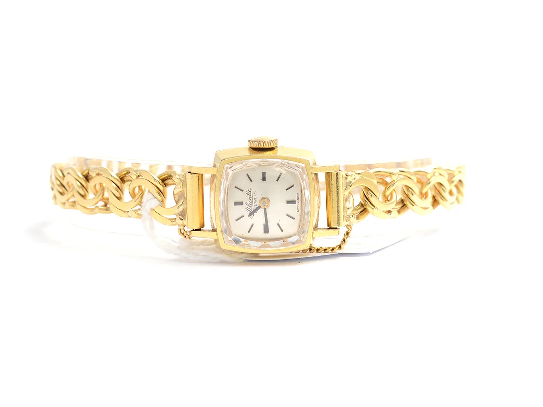 Atlantic Damur 18K manuell med Bismarckarmband 18K brv27,9g — Klockor/Atlantic — Kaplans