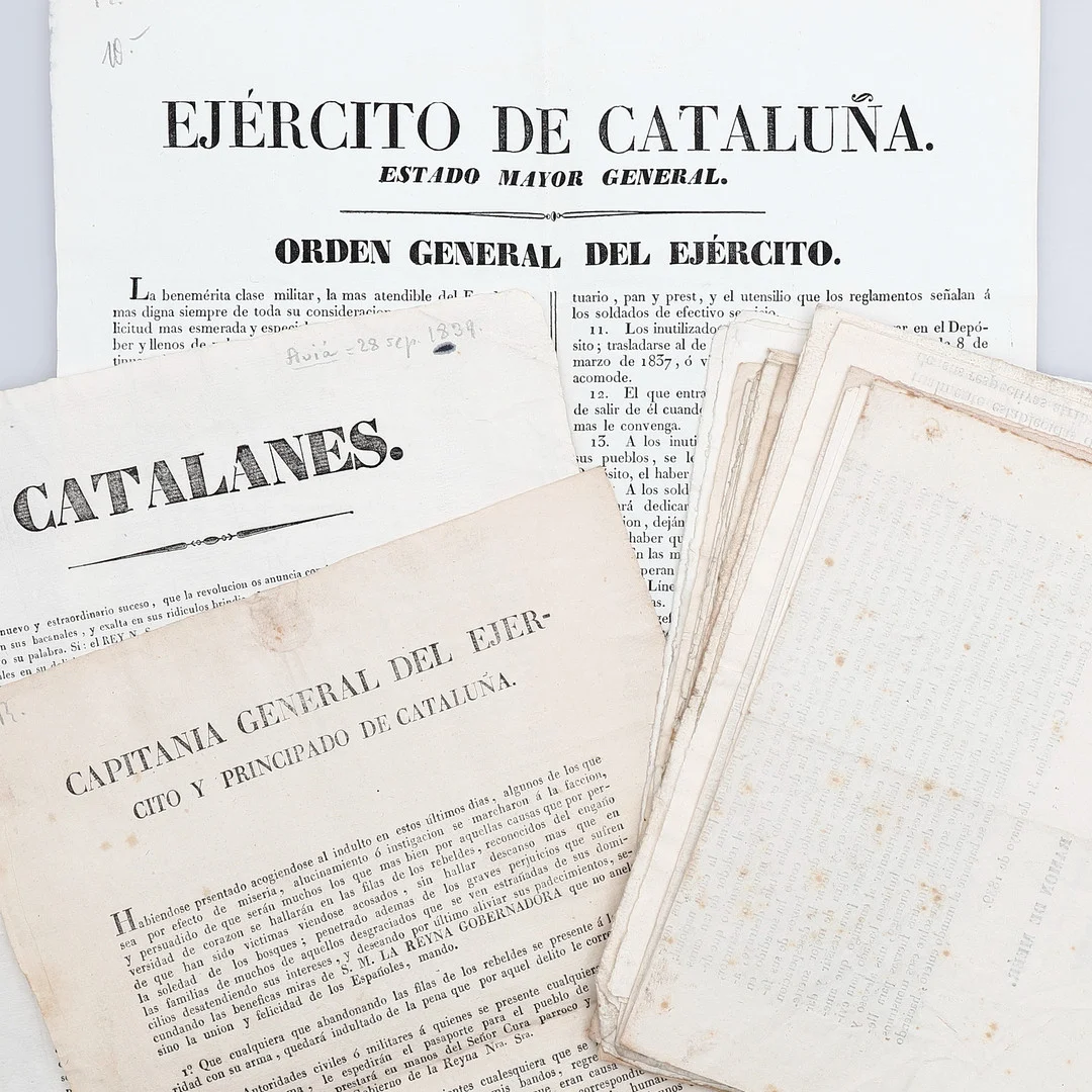 CARLISM: CATALONIA, 1834-1839. 14 reports. — Books, Maps & Manuscripts — Balclis