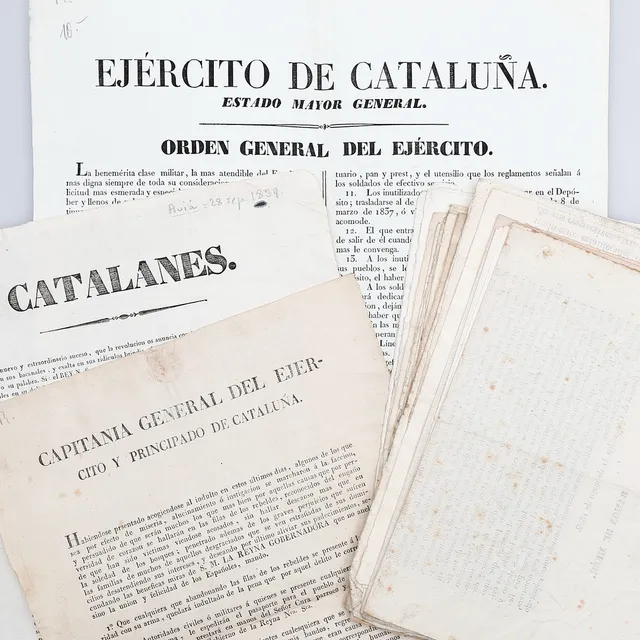 CARLISM: CATALONIA, 1834-1839. 14 reports.