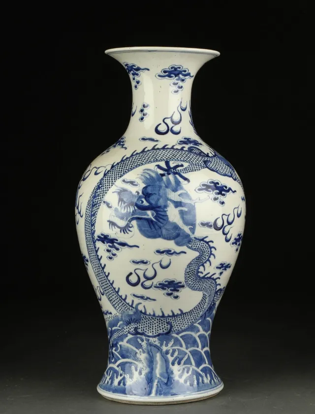 Kinesisk vase af porcelæn, Guangxu