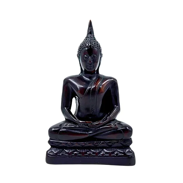 BUDDHA-STATUE AUS KUNSTHARZ.