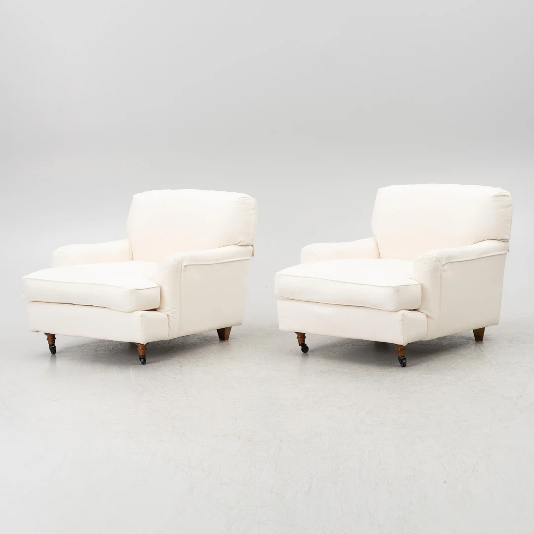 Vico Magistretti, fåtöljer, ett par, "Raffles", De Padova, Italien, 2000-tal. — Design/Möbler — Bukowskis