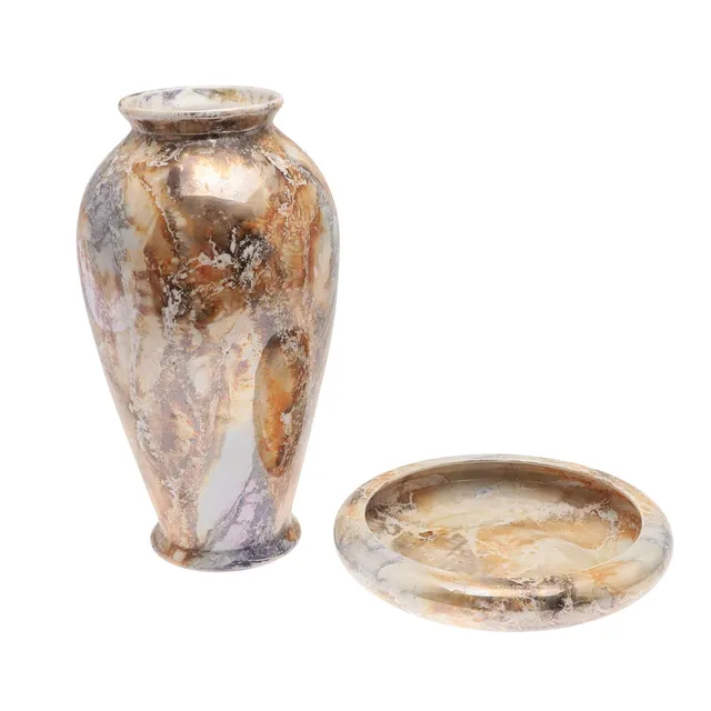 A 1920s/30s ARABIA FINLAND POTTERY VASE, AND BOWL.