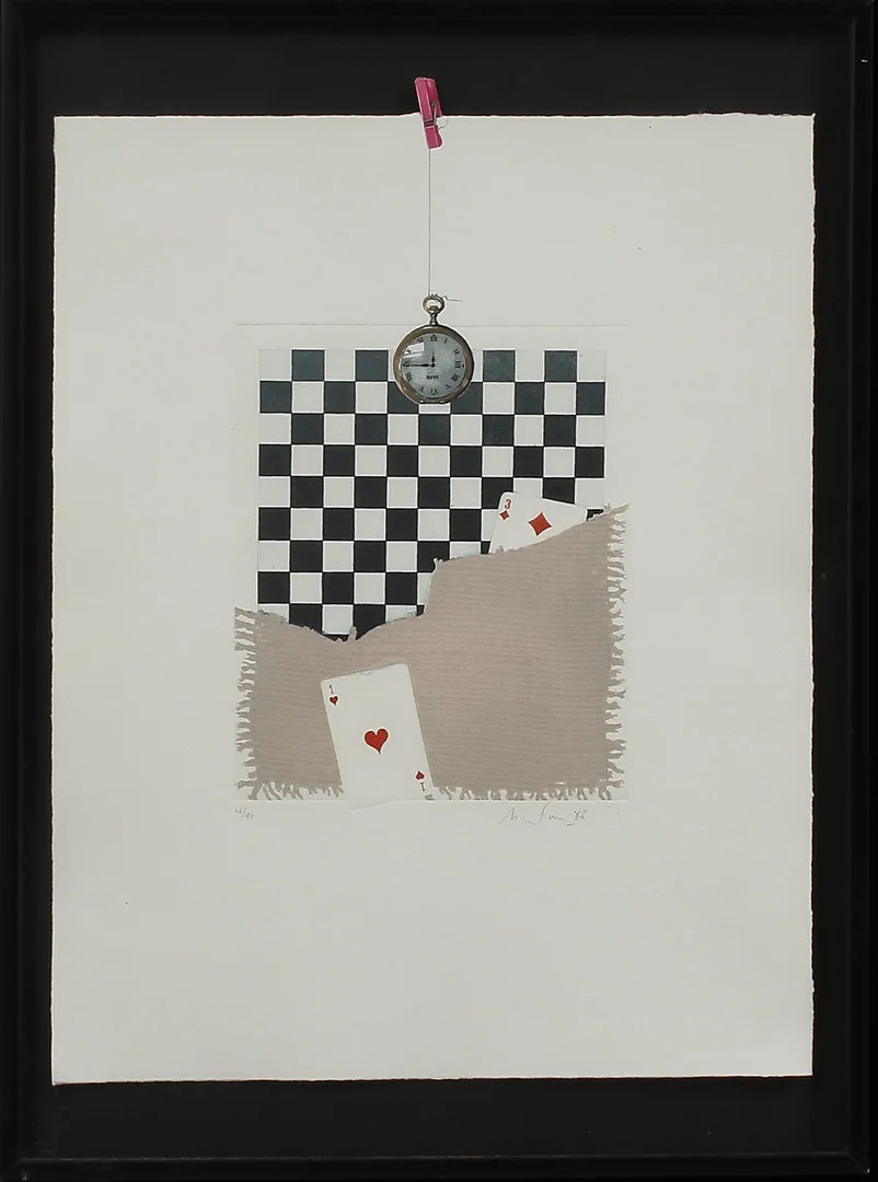 ALAIN SOUCASSE. Komposition, färglitografi, signerad och numrerad 46/90. — Engravings & Prints — Göteborgs Auktionsverk