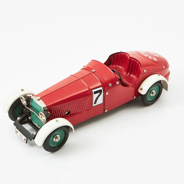 MÄRKLIN, racerbil, modell 1103, 1990-tal, Tyskland, lackerad plåt, urverksdriven.