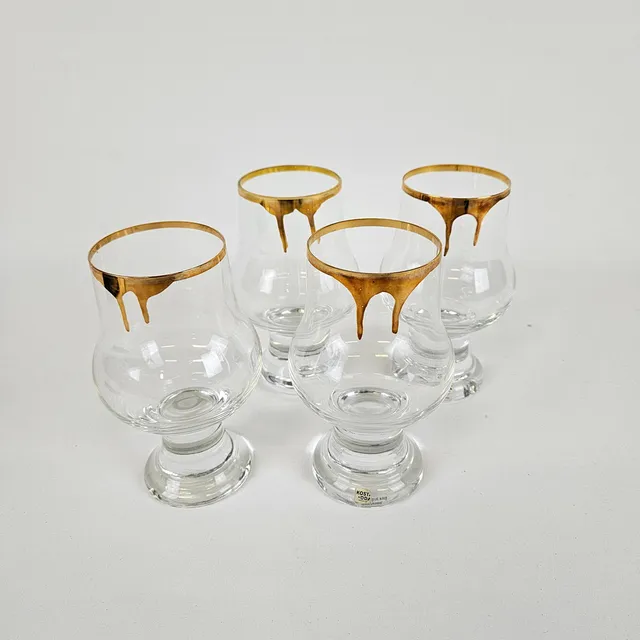 ÅSA JUNGNELIUS. Glas, 4 st. "Jackie", Kosta Boda, 2000-tal.
