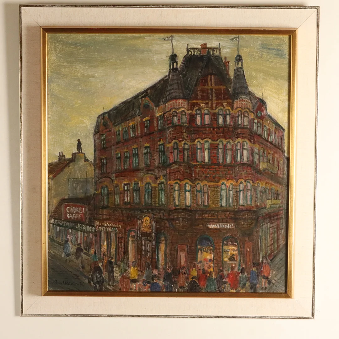 ÅKE WALDEMAR LARSSON. OLJA PÅ PANNÅ, signerad Waldemar, daterad-70. — Paintings — Höörs Auktionshall