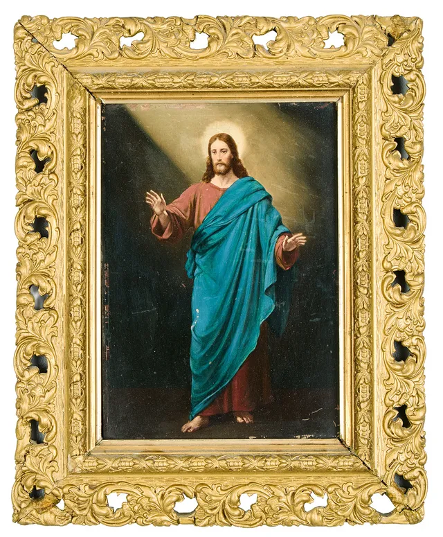 OKÄND KONSTNÄR. 1800-tal. Jesus välsignar.