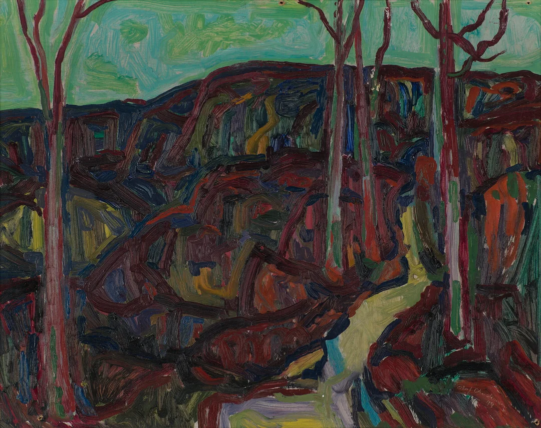 Christiansen, Olaf — Landskap, 1949 — Kunst/Maleri — Blomqvist