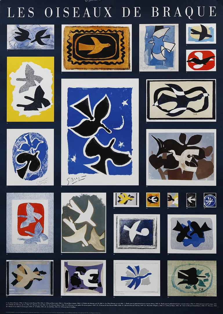 AFTER GEORGES BRAQUE. "Les oiseaux de Braque". — Engravings & Prints — Balclis