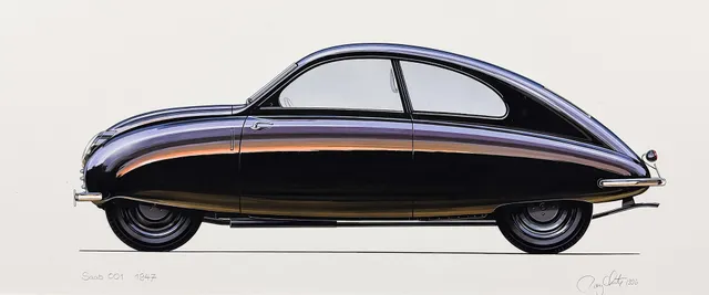 RONY LUTZ. SAAB. Original. Ur-Saab. 001. Black.