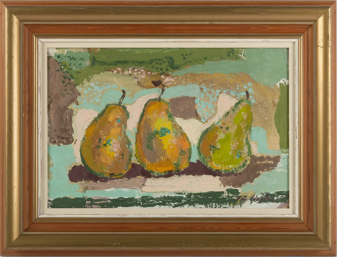 PÄR SIEGÅRD. Stilleben med päron, olja på duk. — Paintings — Stockholms Auktionsverk Helsingborg
