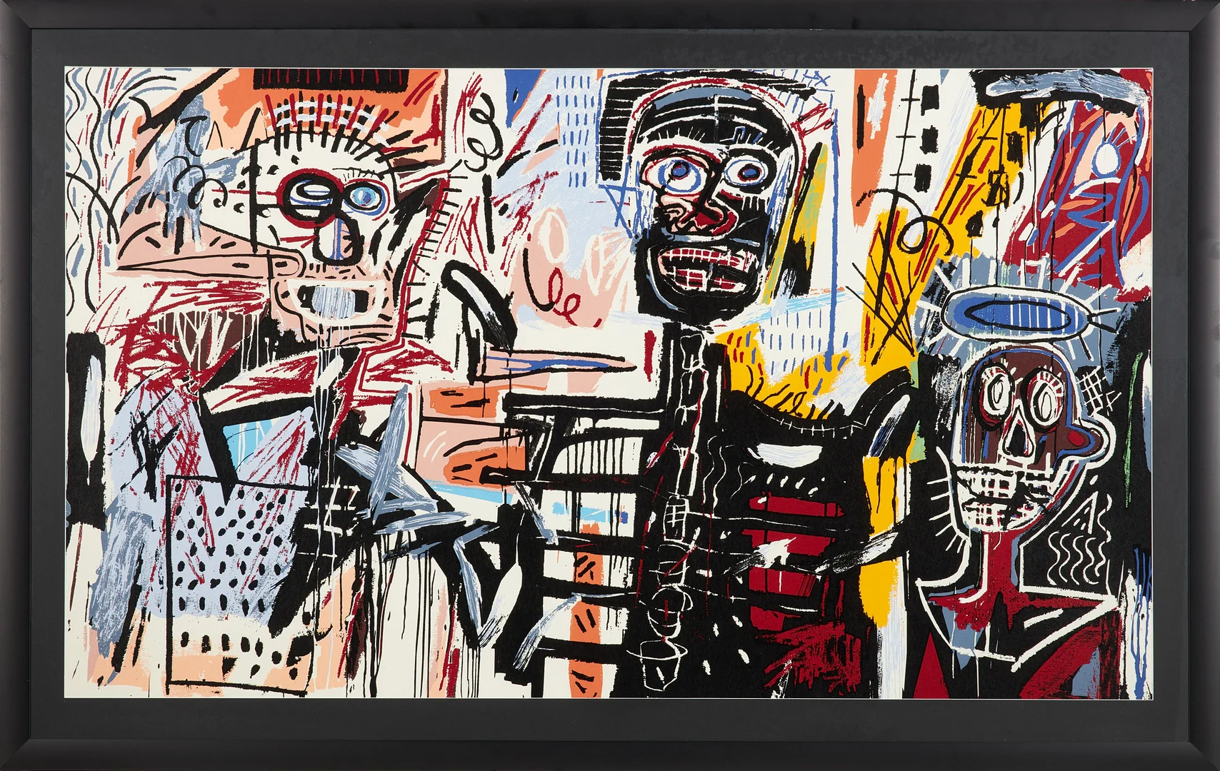 RICHARD RYAN (FÖDD 1974). "Hommage à Basquiat", pigmentutskrift på fineartpapper, signerad och numrerad 99/140 á tergo. — Engravings & Prints — Stockholms Auktionsverk Sickla