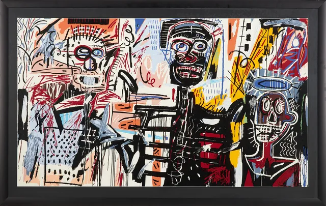 RICHARD RYAN (FÖDD 1974). "Hommage à Basquiat", pigmentutskrift på fineartpapper, signerad och numrerad 99/140 á tergo.