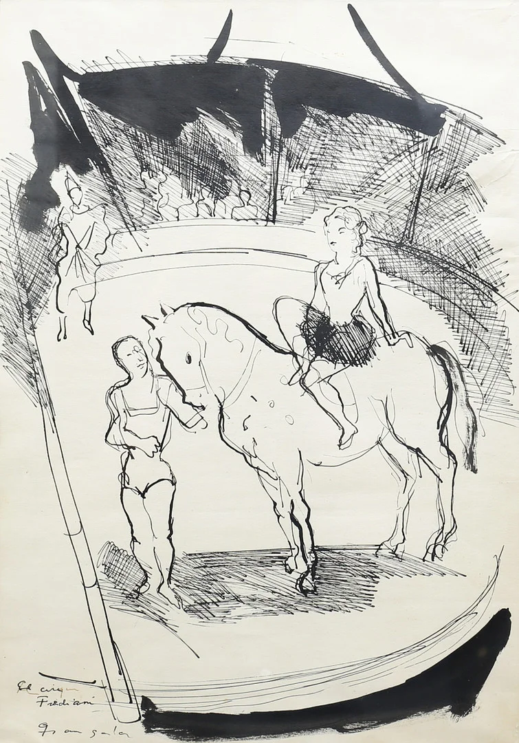 EMILI GRAU SALA. “El Circ Frediani”. — Drawings — Balclis
